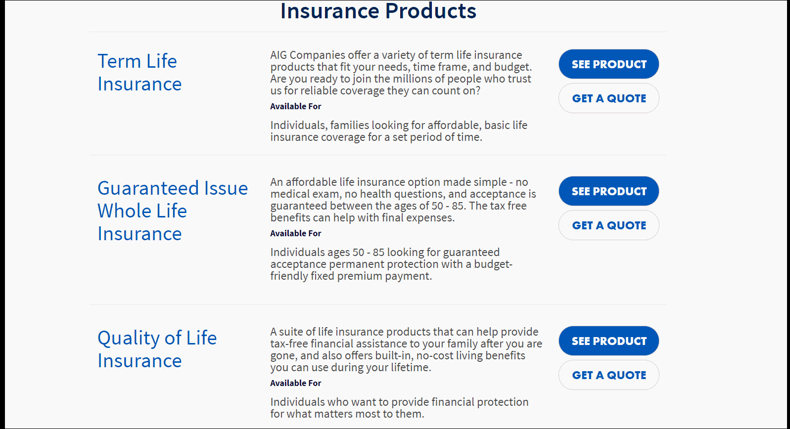 AIG Life Insurance Review | QuickQuote®